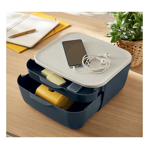 53570089 vassoio da scrivania Polistirene (PS) Nero, Bianco - Foto 2