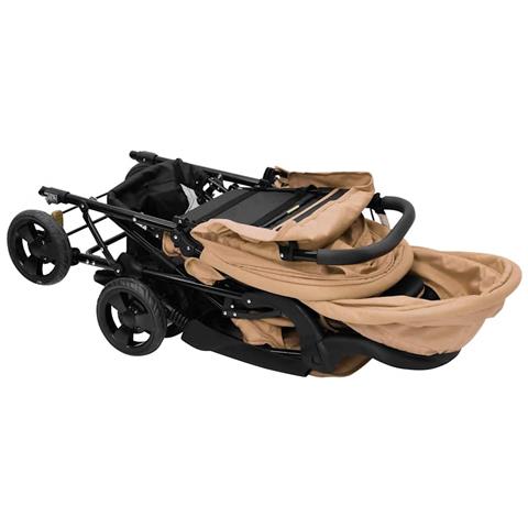 Passeggino Gemellare A Tandem Tortora In Acciaio - Foto 2