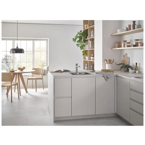 Lavello Inox K700 31578sd1 - Incasso - 1 Vasca - Senza Gocciolatoio - 46,4x46,4 Cm - Acciaio Inox - Foto 1