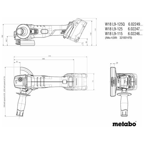 W 18 L 9-125 smerigliatrice angolare 12,5 cm 8500 Giri /min 1,6 kg - Foto 9