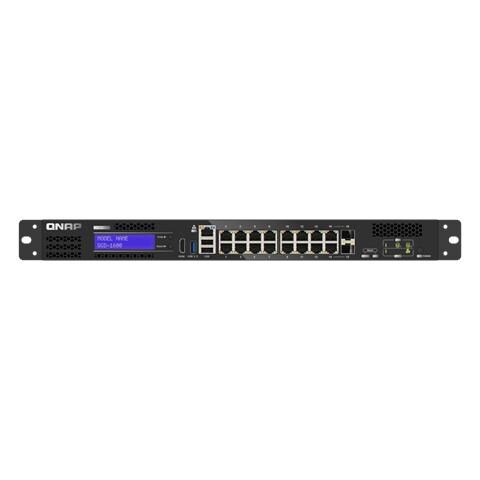QNAP QGD-1600 Gestito Gigabit Ethernet (10/100/1000) 1U Nero, Grigio - Foto 1