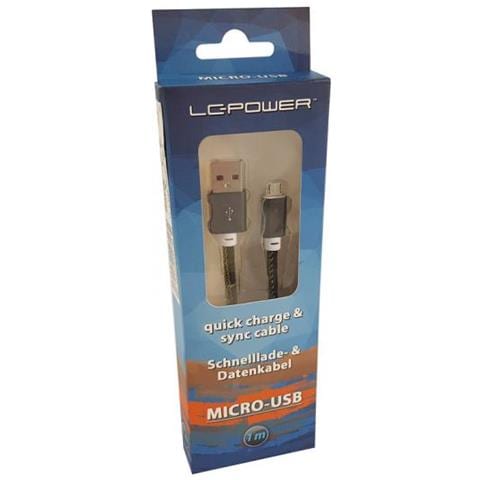 Lc-power Lc-c-usb-micro-1m-5 Cavo Usb Usb A Micro-usb B Mimetico, Verde - Foto 3