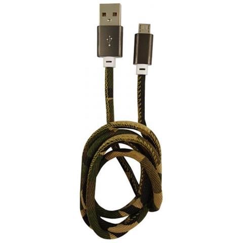 Lc-power Lc-c-usb-micro-1m-5 Cavo Usb Usb A Micro-usb B Mimetico, Verde - Foto 1