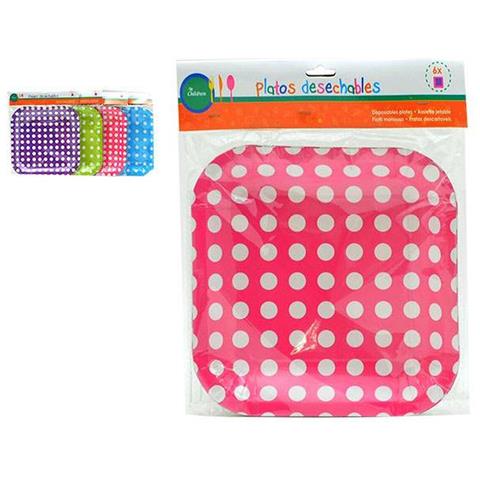 Set Di Piatti Punti Monouso 24 X 2 X 19 Cm (12 Unità) - Foto 3