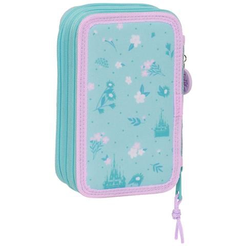 Plumier Triplo Frozen Hello Spring Azzurro Chiaro 12.5 X 19.5 X 5.5 Cm (36 Pezzi) - Foto 6