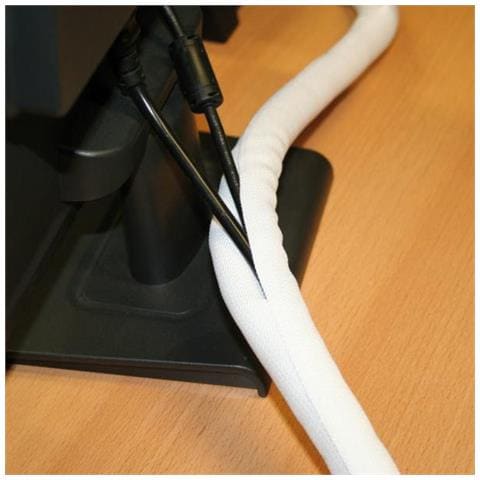 19.08.3153 Scrivania Cable Sock Bianco 1pezzo (i) Organizer Per Cavi - Foto 1
