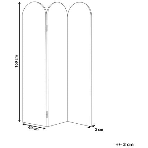 Pannello Acustico Divisorio 3 Ante Grigio 160 X 120 Cm Slimmy - Foto 7