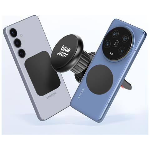 Supporto Magnetico Per Auto Griglia Ventilazione Rotante 360° Compatto, Nero - Foto 2