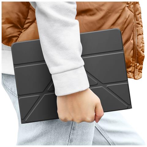 Custodia Per Tablet Da 9 A 11 Pollici Con Pinze Robuste, Nero - Foto 2