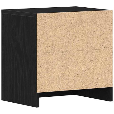 Comodini 2pz Rovere Nero 40x30x40 cm in Legno Multistrato - Foto 9
