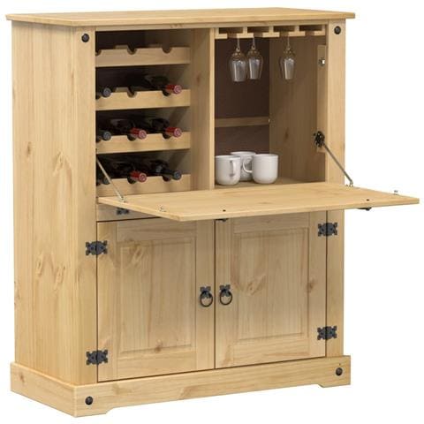 Cantinetta Per Vini Corona 97x45x114 Cm Legno Massello Di Pino - Foto 1