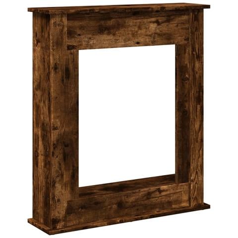 Cornice Per Camino Rovere Fumo 75x20x87,5 Cm In Truciolato - Foto 2