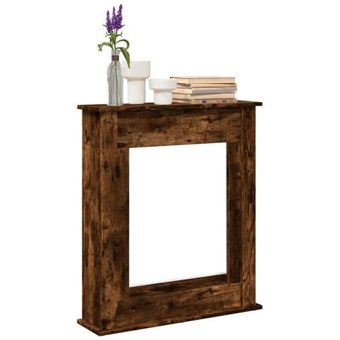 Cornice Per Camino Rovere Fumo 75x20x87,5 Cm In Truciolato - Foto 1