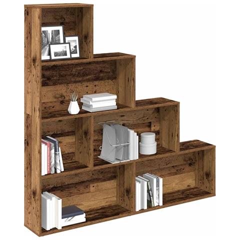 Libreria Legno Antico 157x24x160 Cm In Legno Multistrato - Foto 1