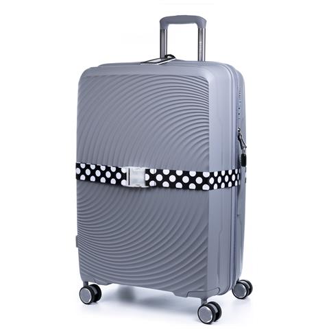 Kit Di Sicurezza Per Bagagli: Cinturino Per Bagagli, Lucchetto E Identificatore Di Valigie. Design Love. - Foto 2