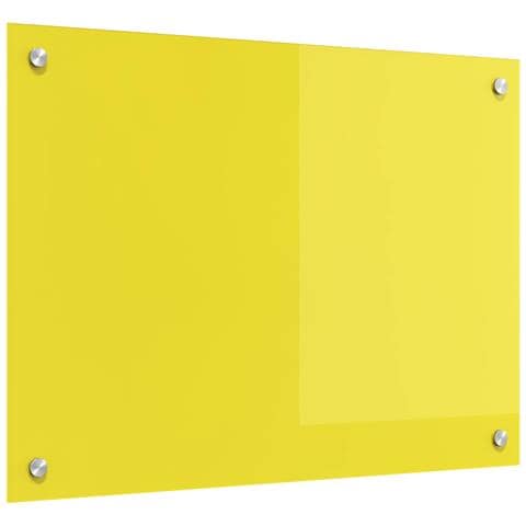 Schienale per Cucina Giallo 70x50x0,6 cm in Vetro Temperato di - Foto 1