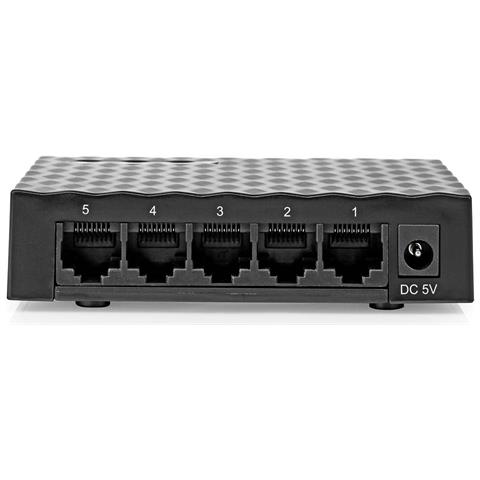 Switch Di Rete Gigabit 5 Porte Rj45 Connessione Ultraveloce, Nero - Foto 2