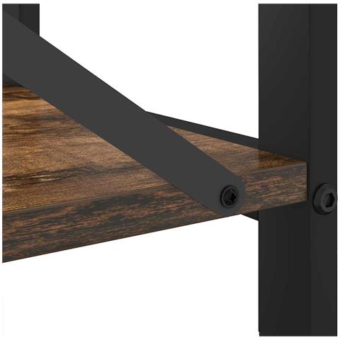 Libreria Rovere fumo 80 x 30 x 48.5 cm Legno multistrato - Foto 9