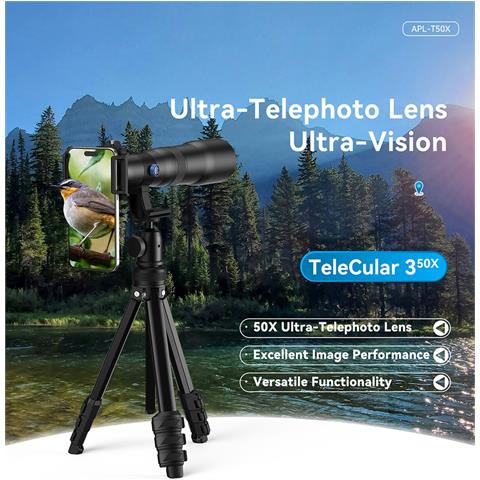 Obiettivo Telescopico Per Smartphone Con Zoom 50x - Messa A Fuoco Interna Ad Alta Definizione Compatibile Con Huawei, Samsung, Apple, Garmin - Foto 7