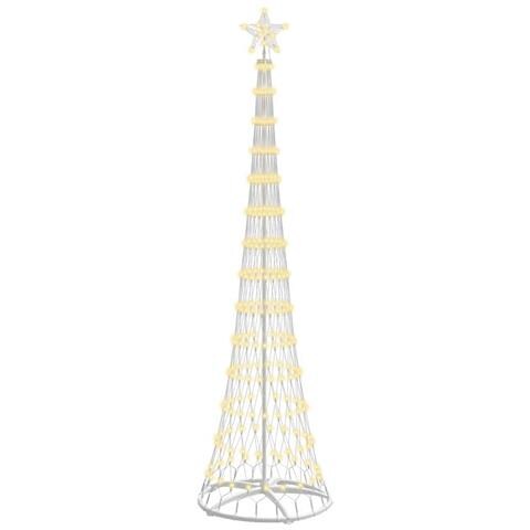 Albero di Natale LED Bianco caldo 70 x 70 x 250 cm Metallo - Foto 1