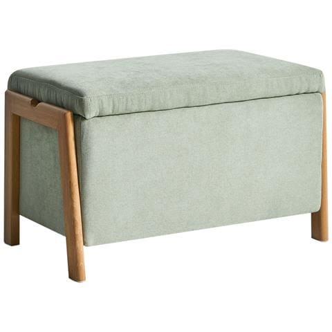 Cassapanca Edland Tessuto Verde Chiaro - Foto 2