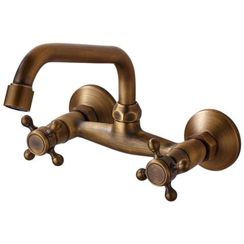 Rubinetto per lavabo da bagno, Blackswan, tipo M245, modello bronzo antico, misura 26 cm - Foto 1