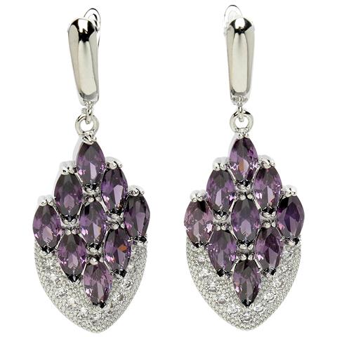 Collezione Diva Orecchini a Goccia Piuma di Pavone - Foto 5