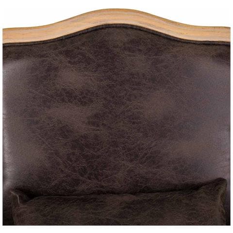 Poltrona In Legno Imbottita Marrone 64x72x92h - Foto 8