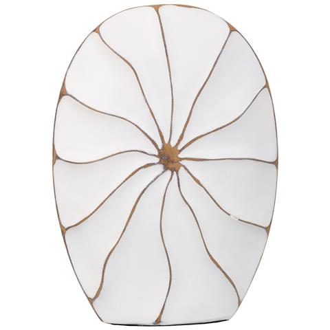 Vaso In Poliresina Bianco 27x8x40 Cm - Foto 2