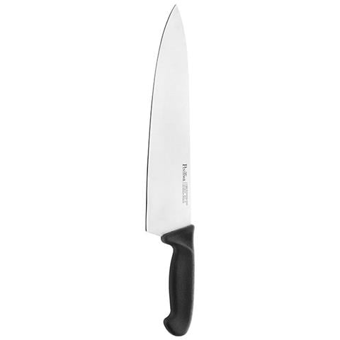 Coltello Trinciante Professionale P-9000 - Lama da 30 cm in Acciaio Inox Forgiato - Manico Ergonomico Antiscivolo Nero - Ideale per tagliare, affettare e porzionare carne, pesce e grandi alimenti con precisione - Uso Domestico e Professionale - Made in Italy - Foto 1