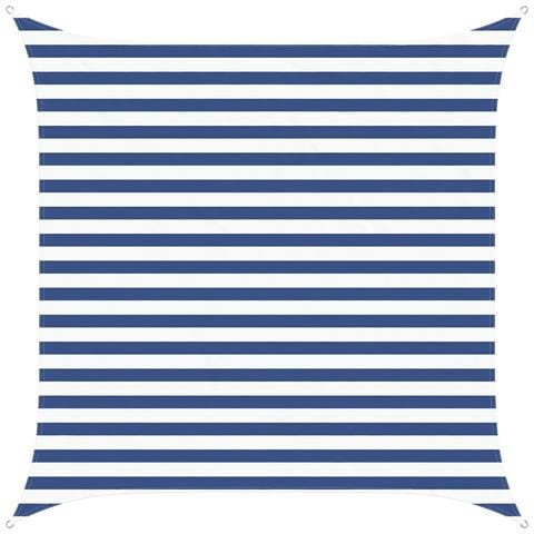 Vela da ombra solare Blu e Bianco 2,5 x 2,5 m - Foto 1
