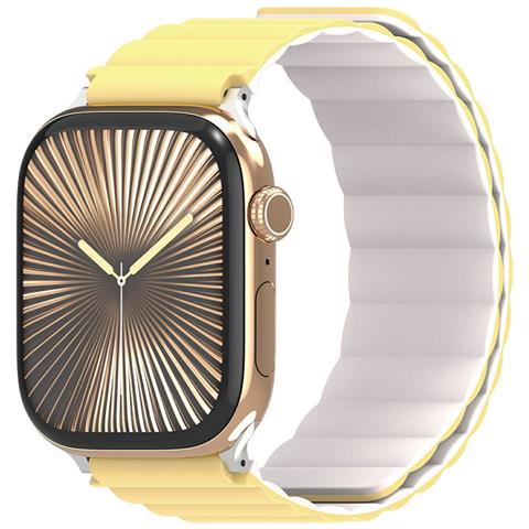 Cinturino Orologio per Apple Watch - Silicone, Giallo - Foto 2