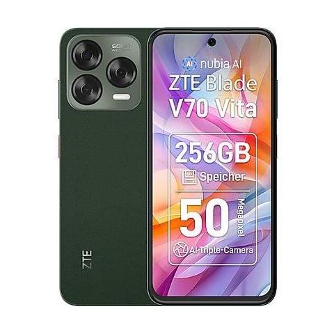 Blade V70 Vita 4G 256GB 8GB Ram Display 6.7" 120Hz Main Camera 50MP Dual nanoSim USB Type-C Android MyOS 14 Unisoc T606 5000mAh Jade Green - Foto 1