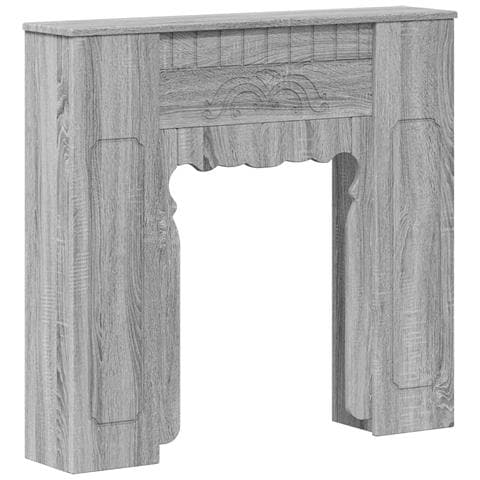 Cornice per camino Sonoma grigio 93 x 20 x 89 cm - Foto 1
