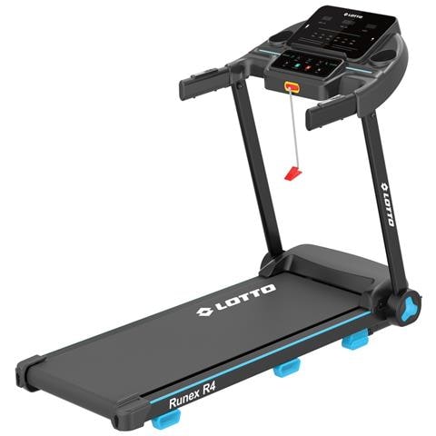 Tapis Roulant Elettrico Runex R4, 2 Hp, 8 Km /h, Inclinazione Manuale 2 Livelli, Superficie 105x40 Cm, Bluetooth, Fitshow, Kinomap, Zwift, Led, 12 Programmi, 100% Pieghevole, 100 Kg - Foto 4