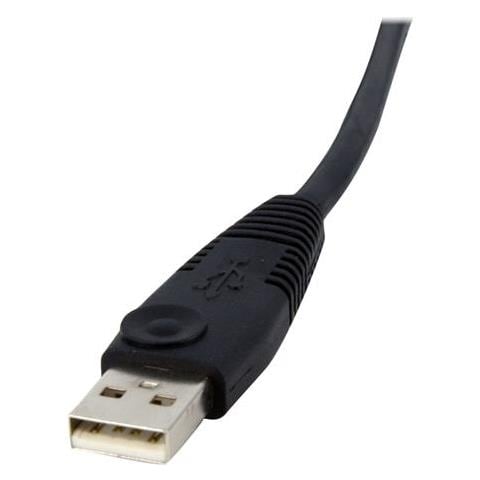 Cavo switch KVM DVI-D Dual Link USB 4 in 1 con audio e microfono 1,8 m - Foto 2