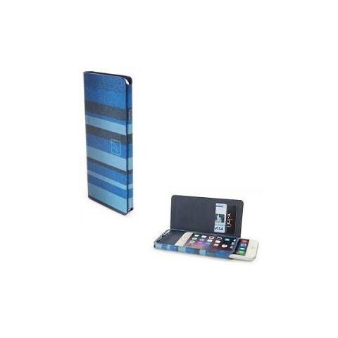 Leggero Stripes custodia a libro per iPhone 6 da 4.7´´ (Blu)  - Foto 1