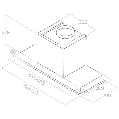 Hidden Ixgl-a-90 90 Cm Lüfterbaustein Eek B - Foto 4