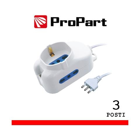 Multipresa 3pos Bipasso + Bipasso/schuko Spina16a - Foto 1