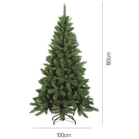 Albero di Natale Amsterdam, Albero artificiale extra folto, Albero effetto reale in PVC, 475 rami, Altezza cm 180 - Foto 3