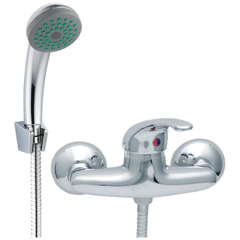 Cromo Bagno Miscelatore Doccia Impostato Montaggio Parete Rubinetto Doccia - Foto 1