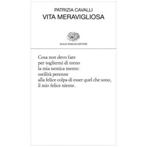 Patrizia Cavalli - Vita Meravigliosa - Foto 1