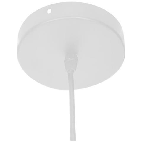 Lampada A Sospensione In Metallo E Carta - H 55 Cm - Beige - Foto 2