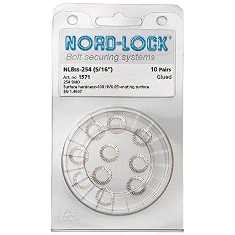 Rondelle Di Sicurezza A Cuneo Inossidabile In Acciaio, Nl8ss-254 10 Pezzi Per M8 8,7 Millimetri X 13,5 X 2 Mm - Foto 2