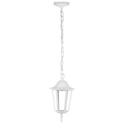 V-tac Vt-752 Portalampada Lanterna Pendente Con Attacco A Soffitto In Alluminio Bianco Per Lampadina 1*e27 Ip44 - Sku 7073 - Foto 1
