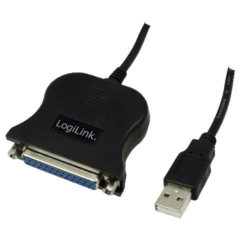 UA0054A, Type A, D-Sub 25-pin, Maschio / maschio, Nero, Windows 7, Vista, XP, 98SE, ME, 2000 - Foto 1