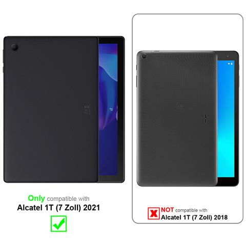 Cadorabo Custodia Per Tablet Compatibile Con Alcatel 1t (7 Zoll) 2021 In Rosso - Coperchio Protettivo A 360 Gradi Fatto Di Finta Pelle Con Funzione Di Stand E Banda Elastica - Foto 2
