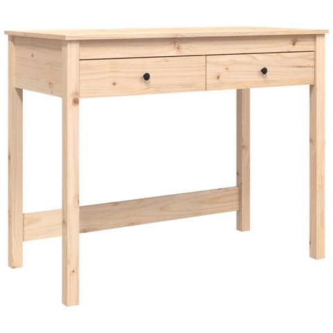Scrivania Con Cassetti 100x50x78 Cm In Legno Massello Di Pino - Foto 1