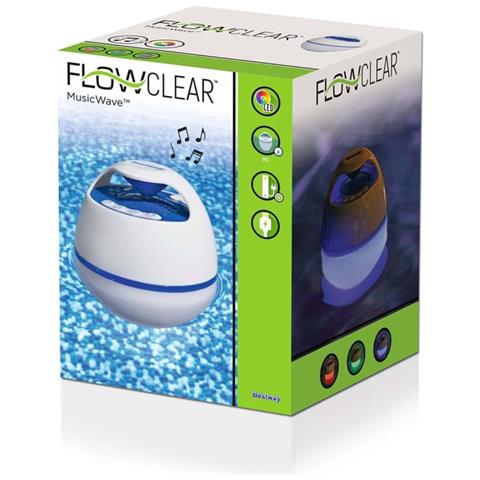Cassa Acustica Galleggiante Bestway 58700 Flowclear Con Luci Led Rgb B - Foto 2