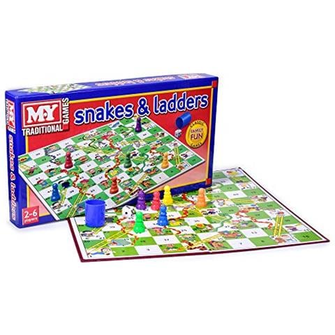 My Snakes & Ladders - Gioco Da Tavolo Tradizionale Snakes And Ladders Per Bambini E Adulti Vari - Foto 1